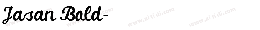 Jasan Bold字体转换